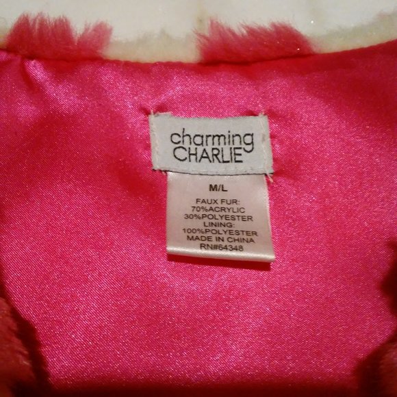 Charming Charlie Faux Fur Vest - Picture 2 of 7
